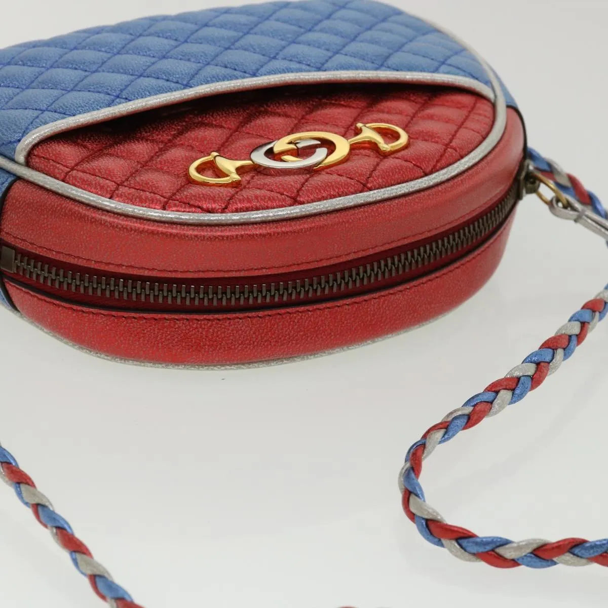 Gucci Trapuntata Camera Lambskin Multicolour Leather Shoulder Bag Bag (Pre-Owned)