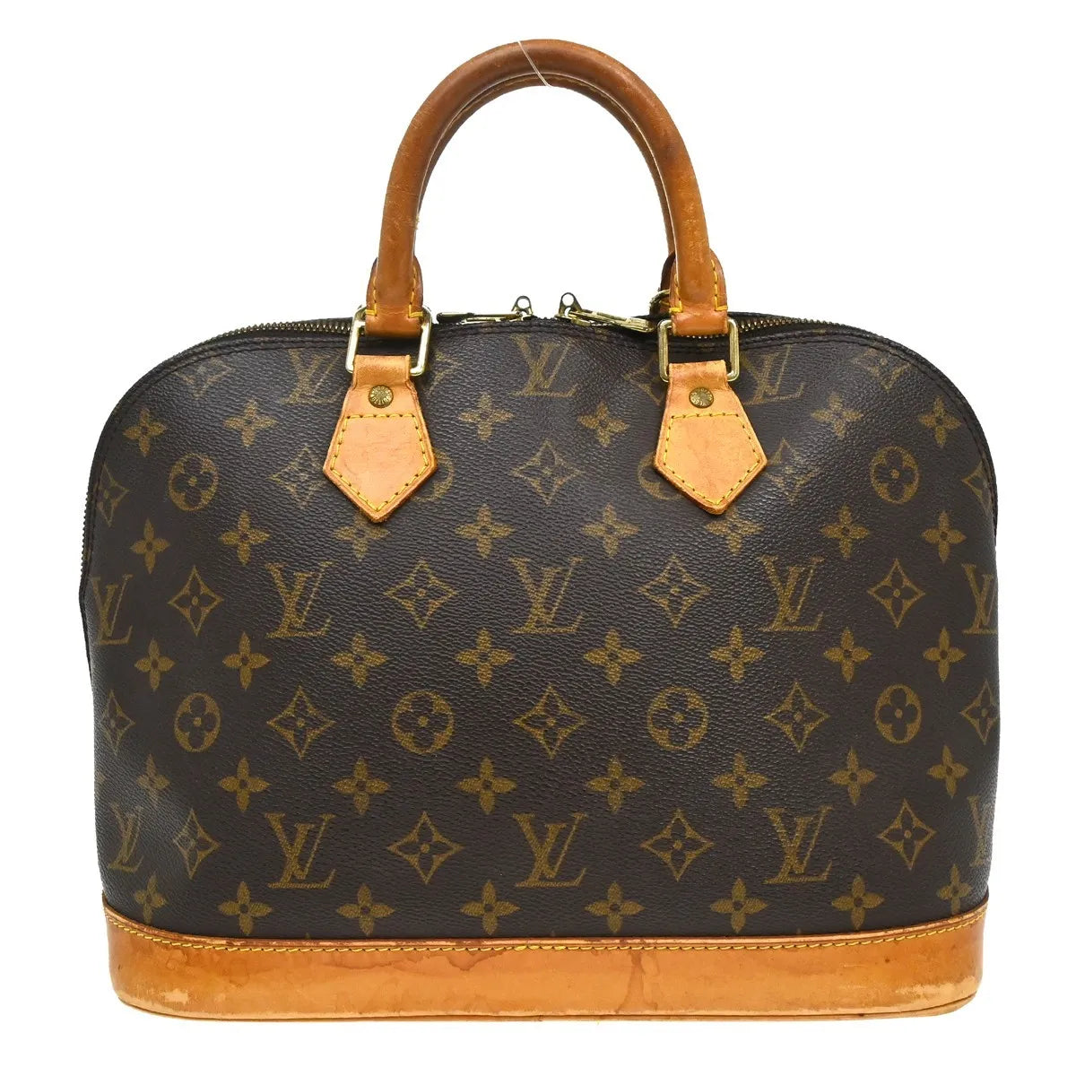 Louis Vuitton Alma Monogram Canvas Brown Canvas Handbag (Pre-Owned)