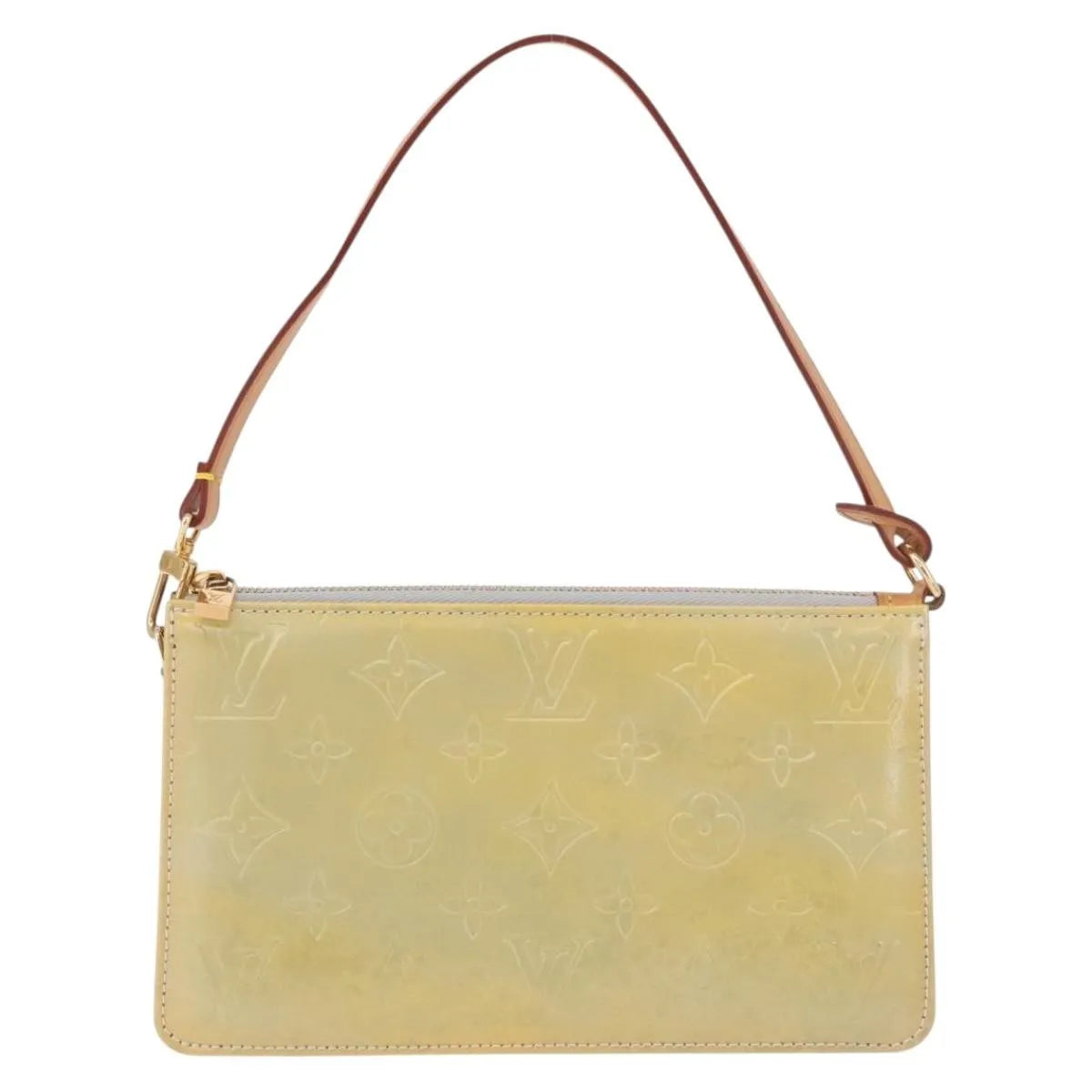 Louis Vuitton Lexington Pochette Patent Leather Gray Patent_Leather Clutche & Pouche Bag (Pre-Owned)