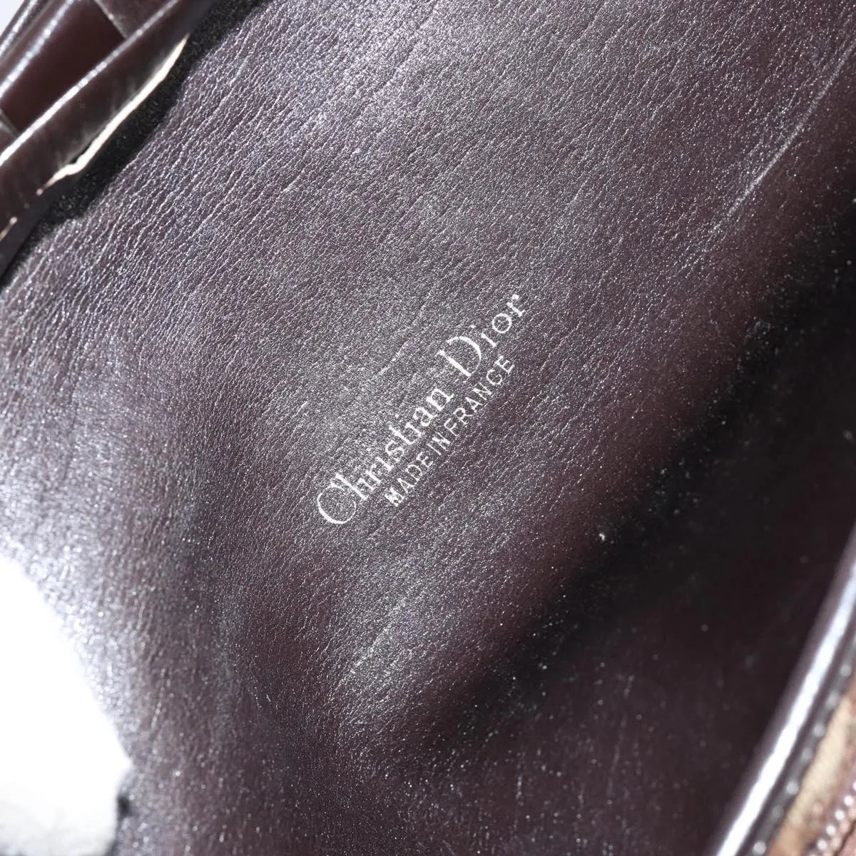 Christian Dior Vintage Trotter Canvas Beige Canvas Shoulder Bag Bag (Pre-Owned)