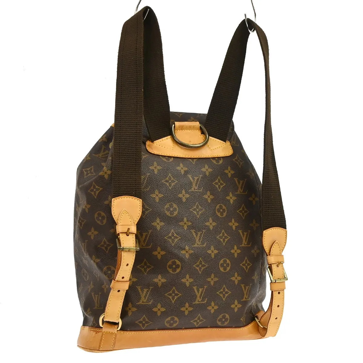 Louis Vuitton Vintage Montsouris Monogram Canvas Brown Canvas Backpack Bag (Pre-Owned)