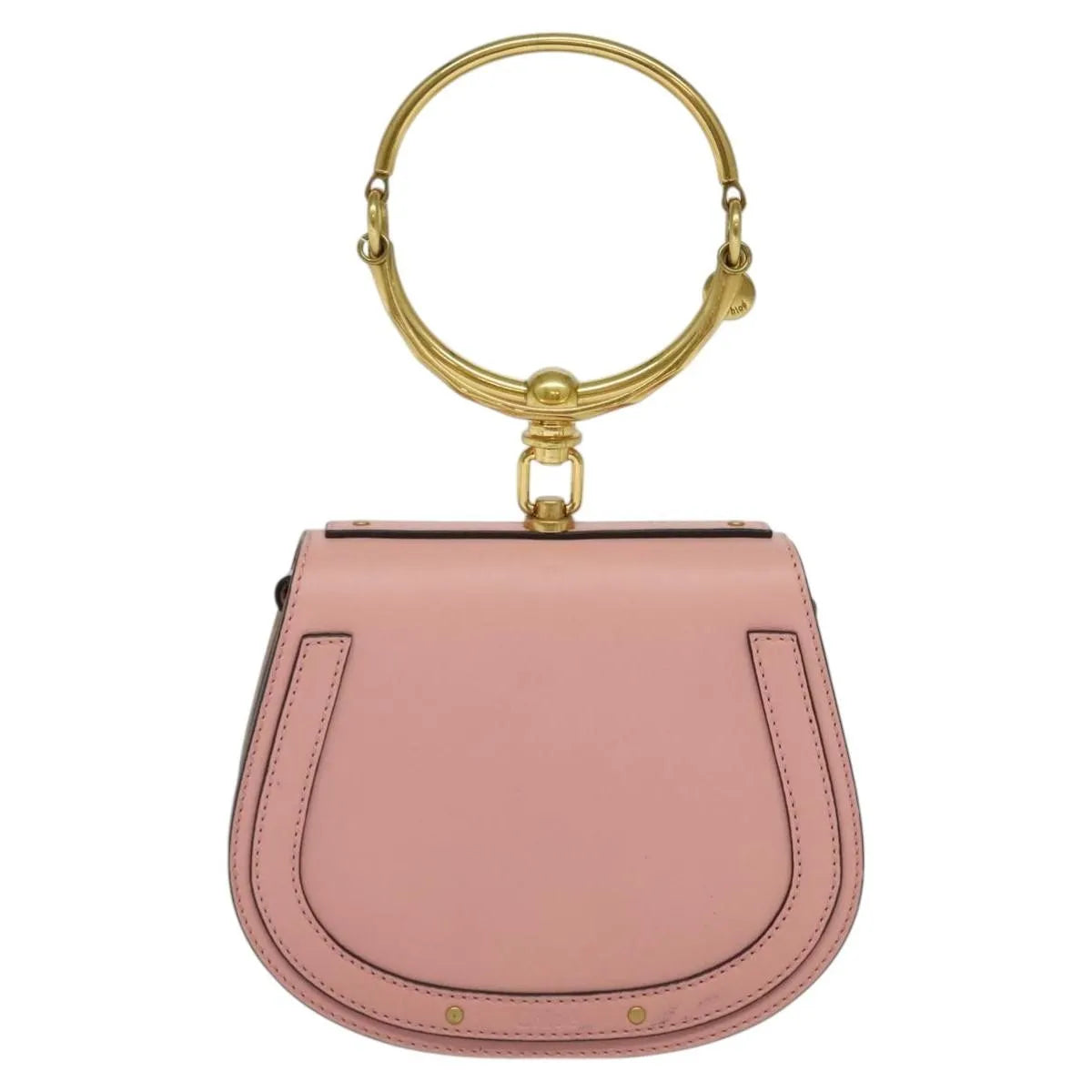 Chloe Nile Leather Pink Leather Handbag (Pre-Owned)