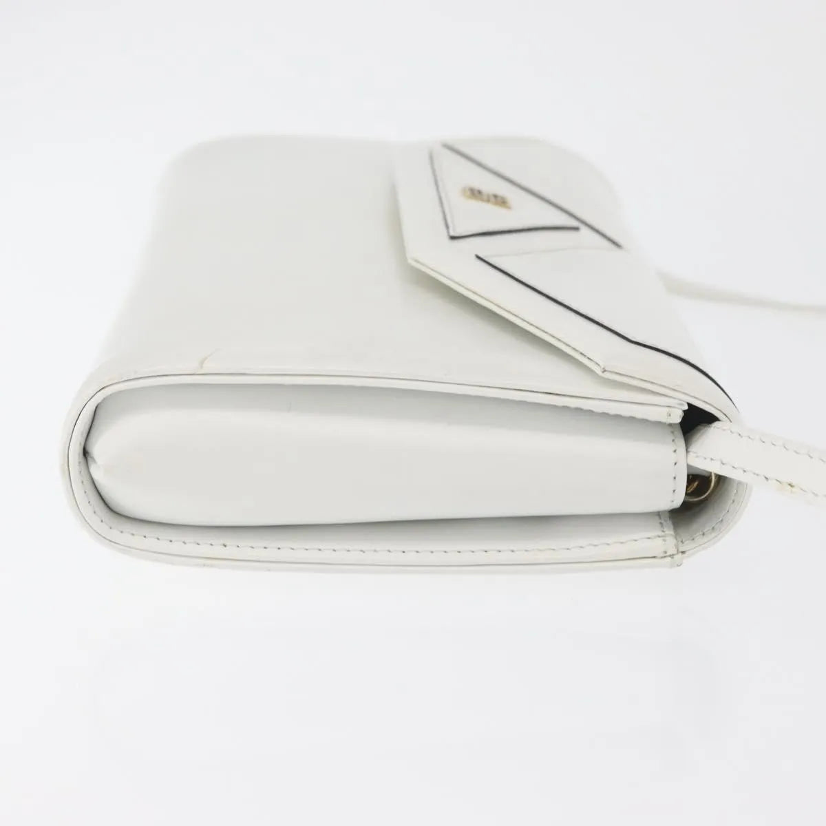 Givenchy Vintage 4G Leather White_Gold Leather Shoulder Bag Bag (Pre-Owned)