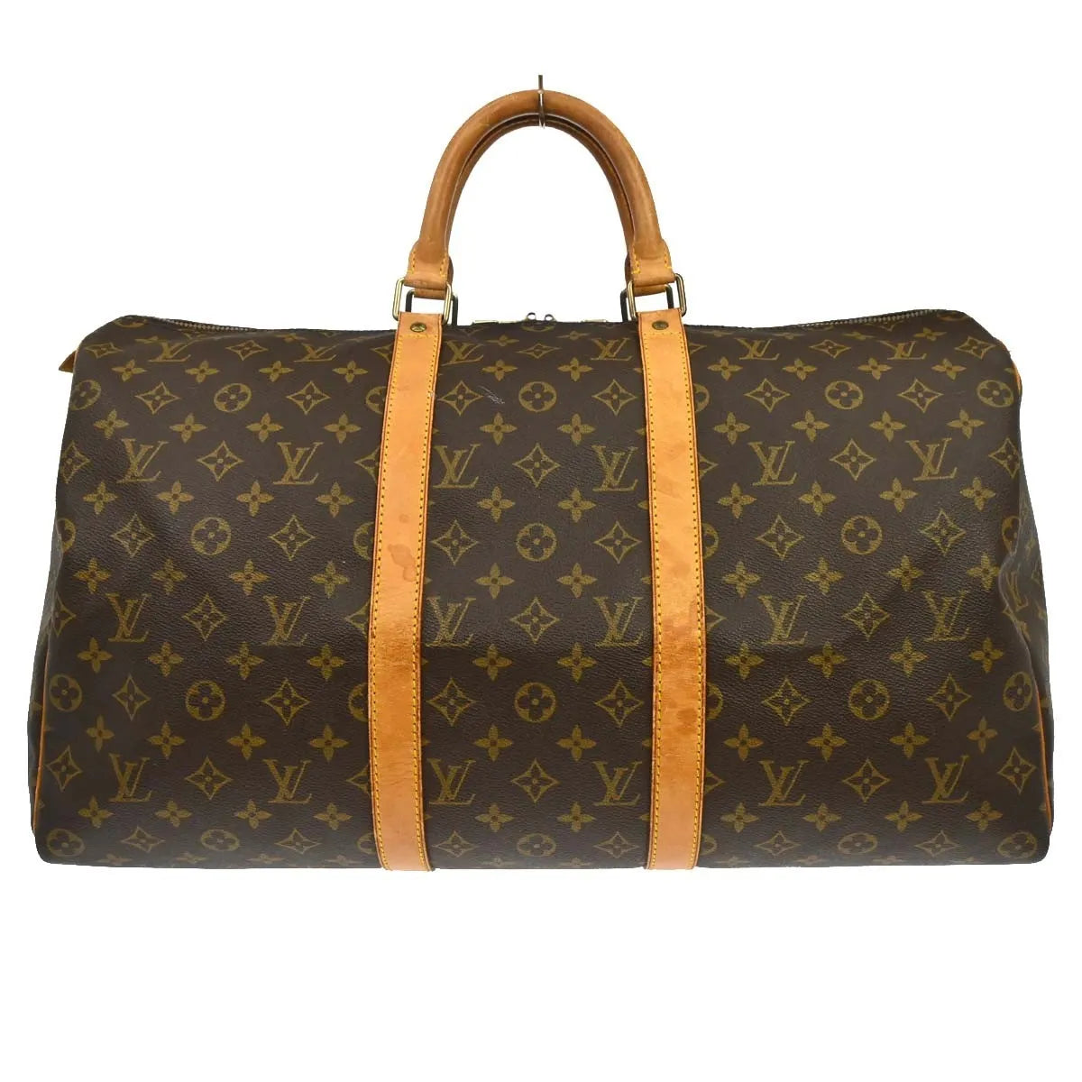 Louis Vuitton Keepall Bag Monogram Canvas Brown Canvas Travel Bag Bag (Pre-Owned)