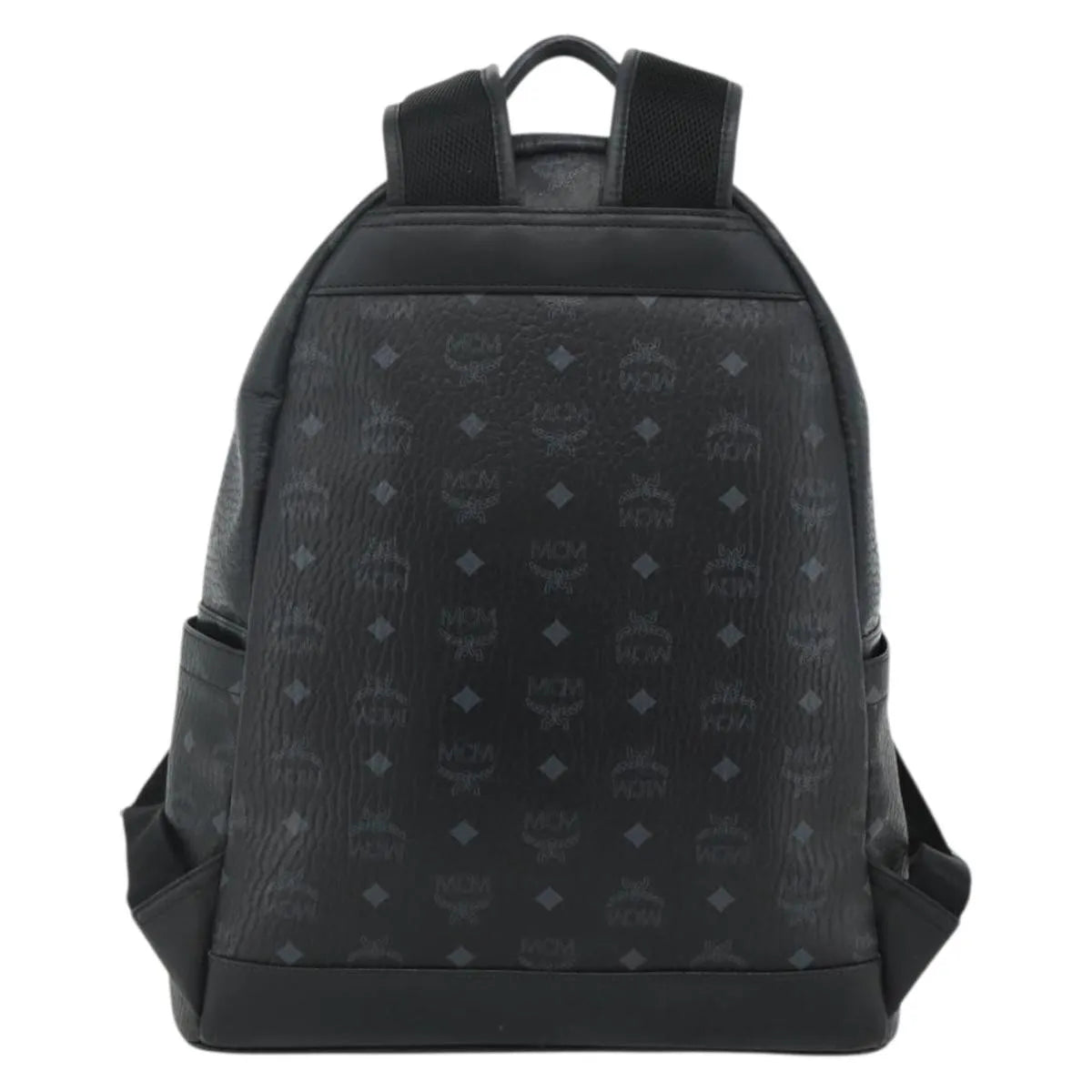 MCM Vintage Vicetos Leather Black Leather Backpack Bag (Pre-Owned)