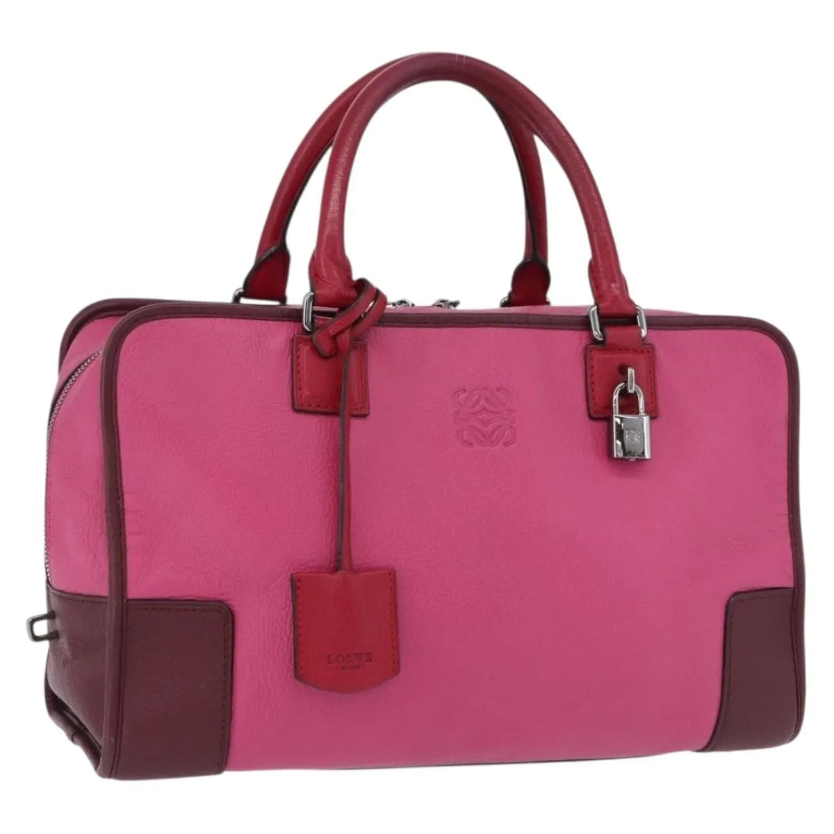 Loewe Amazona Leather Pink Leather Handbag (Pre-Owned)