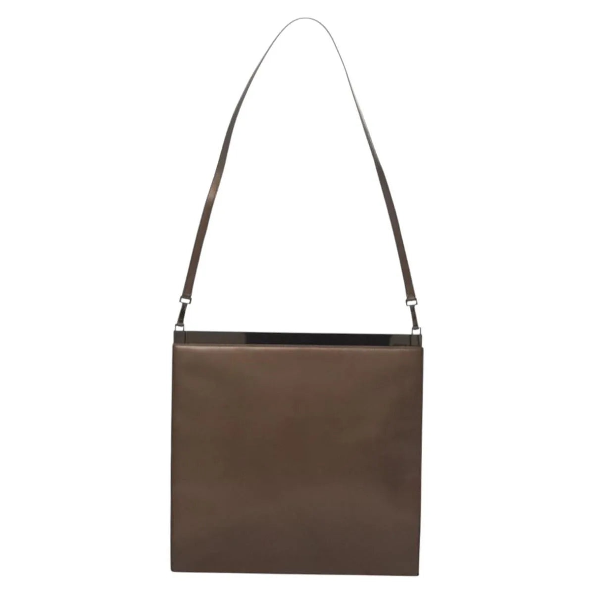 Gucci Vintage Leather Brown Leather Shoulder Bag Bag (Pre-Owned)