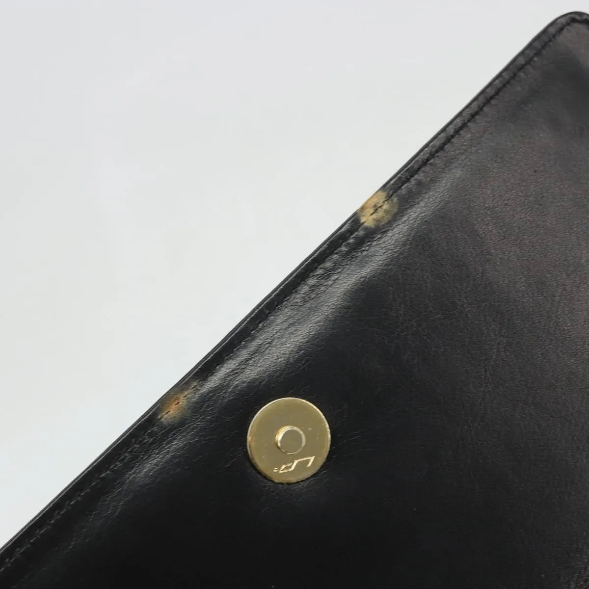 Celine Vintage Horsebit Sling Leather Black Leather Shoulder Bag Bag (Pre-Owned)