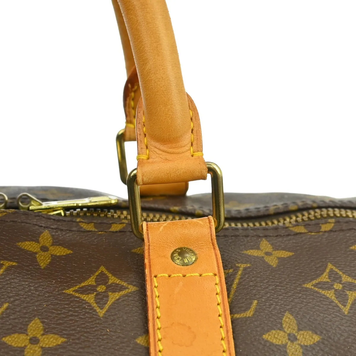 Louis Vuitton Keepall Monogram Canvas Brown Canvas Travel Bag Bag (Pre-Owned)