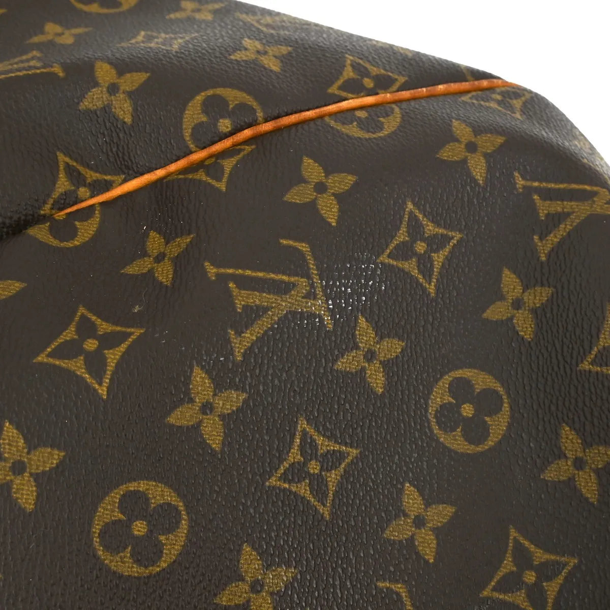 Louis Vuitton Keepall Bag Monogram Canvas Brown Canvas Travel Bag Bag (Pre-Owned)