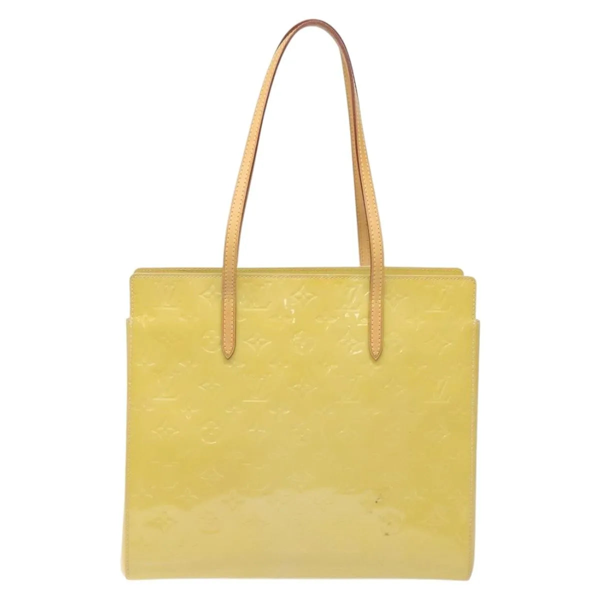 Louis Vuitton Catalina Monogram Vernis Yellow Patent_Leather Tote Bag Bag (Pre-Owned)
