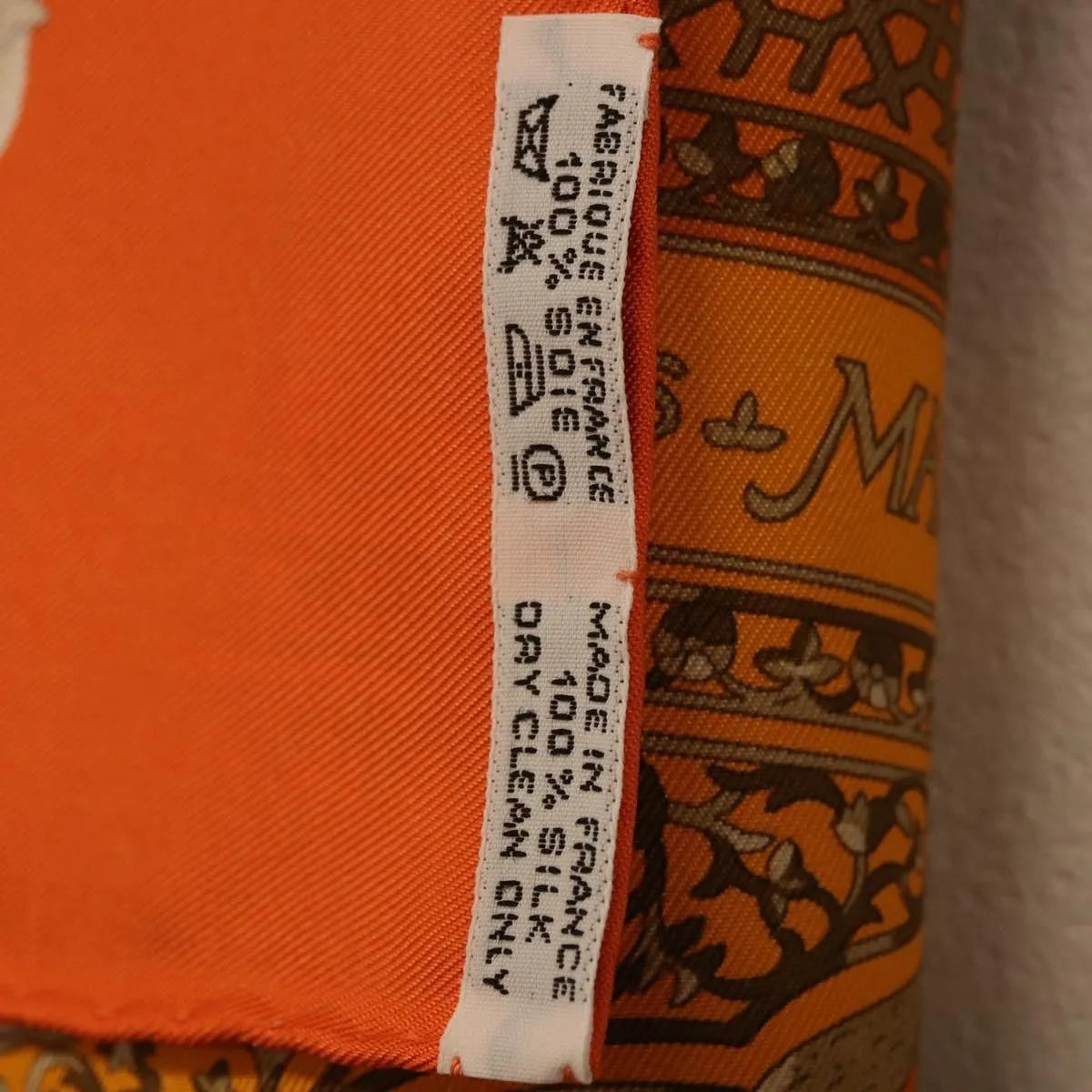 Hermes Carré 90 Silk Multicolor Orange Silk Scarve & Shawl Accessory (Pre-Owned)