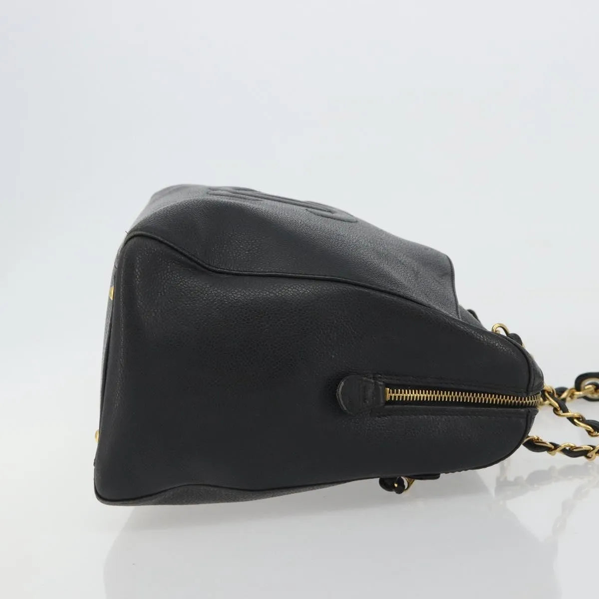 Chanel Vintage Timeless Zip Caviar Black Calfskin Shoulder Bag Bag (Pre-Owned)
