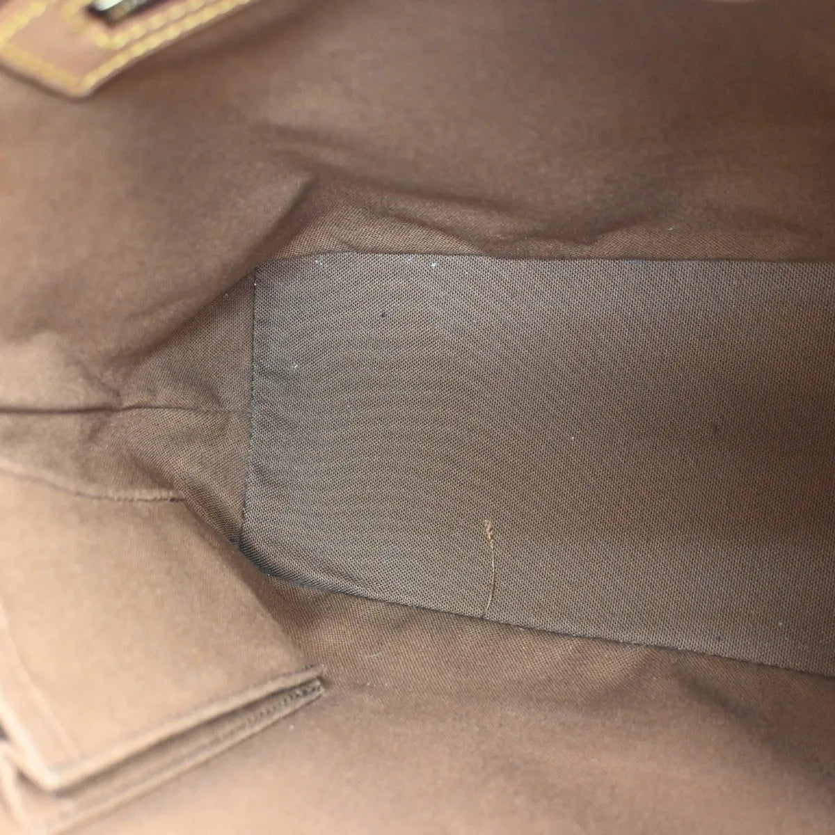 Louis Vuitton Cabas Mezzo Monogram Canvas Brown Canvas Shoulder Bag Bag (Pre-Owned)
