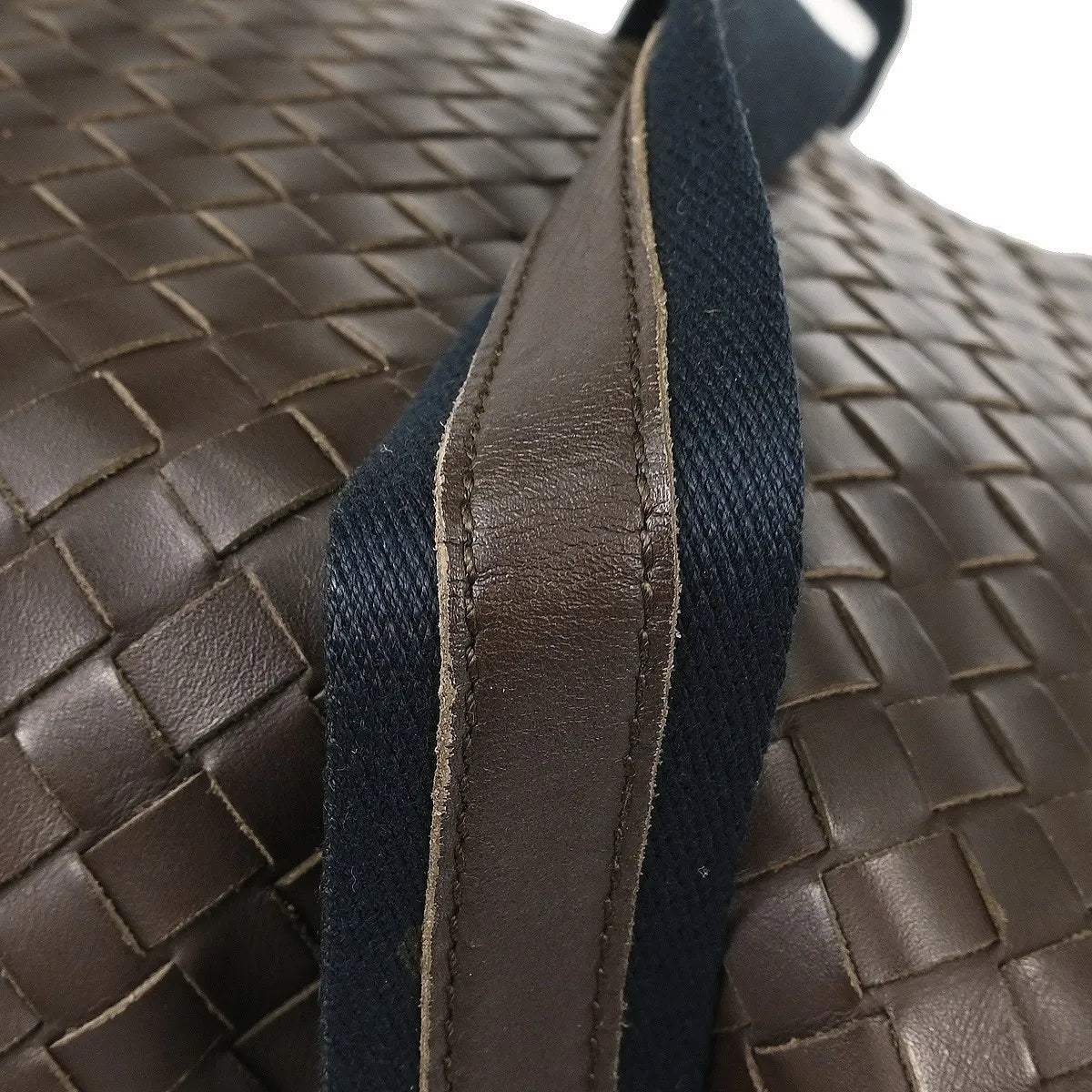 Bottega Veneta Intrecciato Shoulder Leather Brown Leather Shoulder Bag Bag (Pre-Owned)