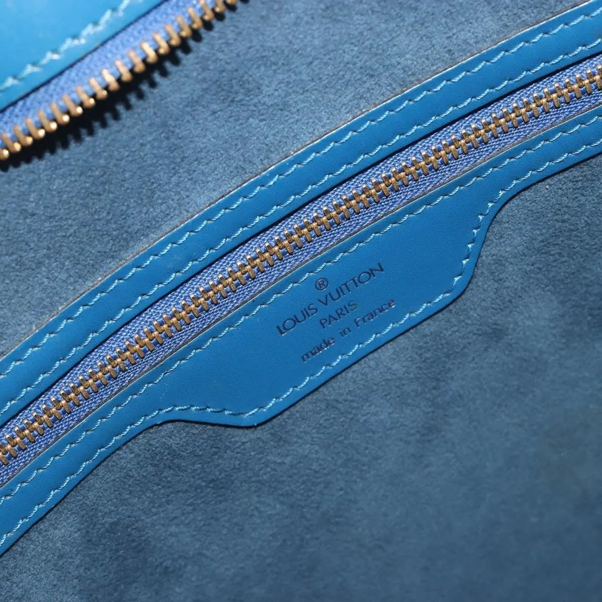 Louis Vuitton Saint Jacques Epi Blue Leather Shoulder Bag Bag (Pre-Owned)