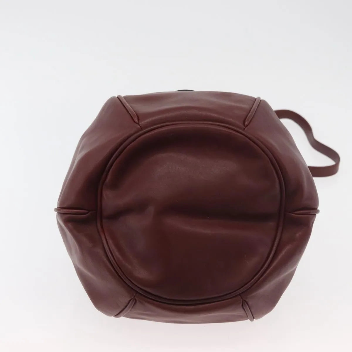 Cartier Must De Cartier Leather Burgundy Leather Shoulder Bag Bag (Pre-Owned)