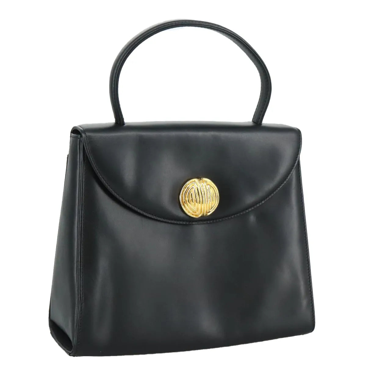 Givenchy Vintage Leather Black Leather Handbag (Pre-Owned)