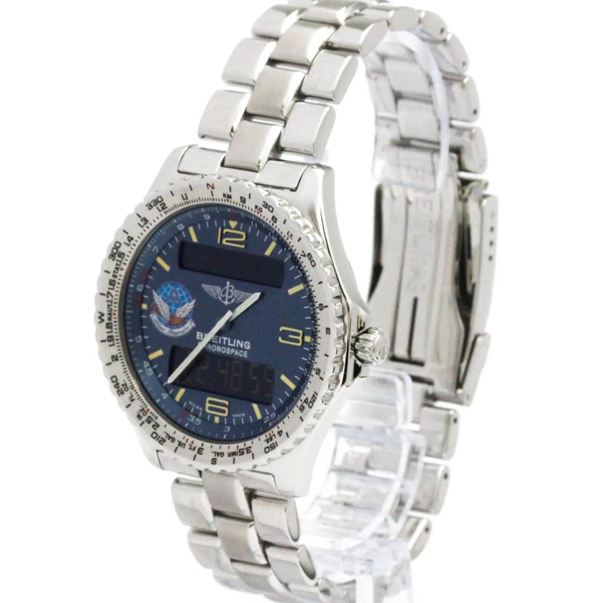 Breitling Chronospace Quartz Stainless Steel Watch (Pre-Owned)