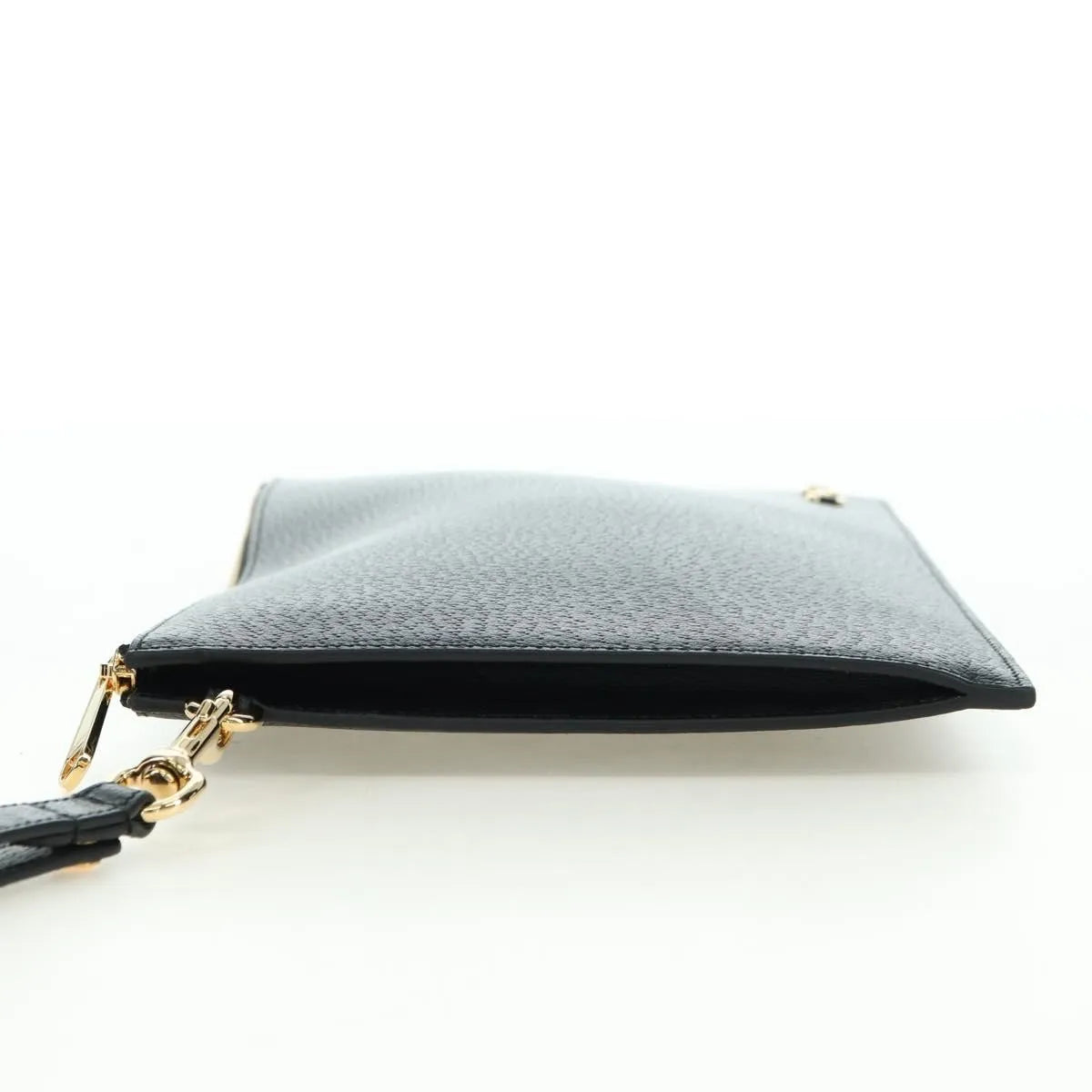 Gucci Horsebit 1955 Gg Canvas And White Leather Black Leather Clutche & Pouche Bag (Pre-Owned)