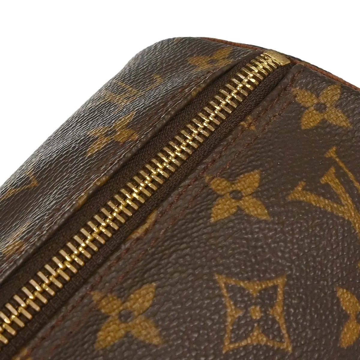 Louis Vuitton Papillon Monogram Canvas Brown Canvas Handbag (Pre-Owned)