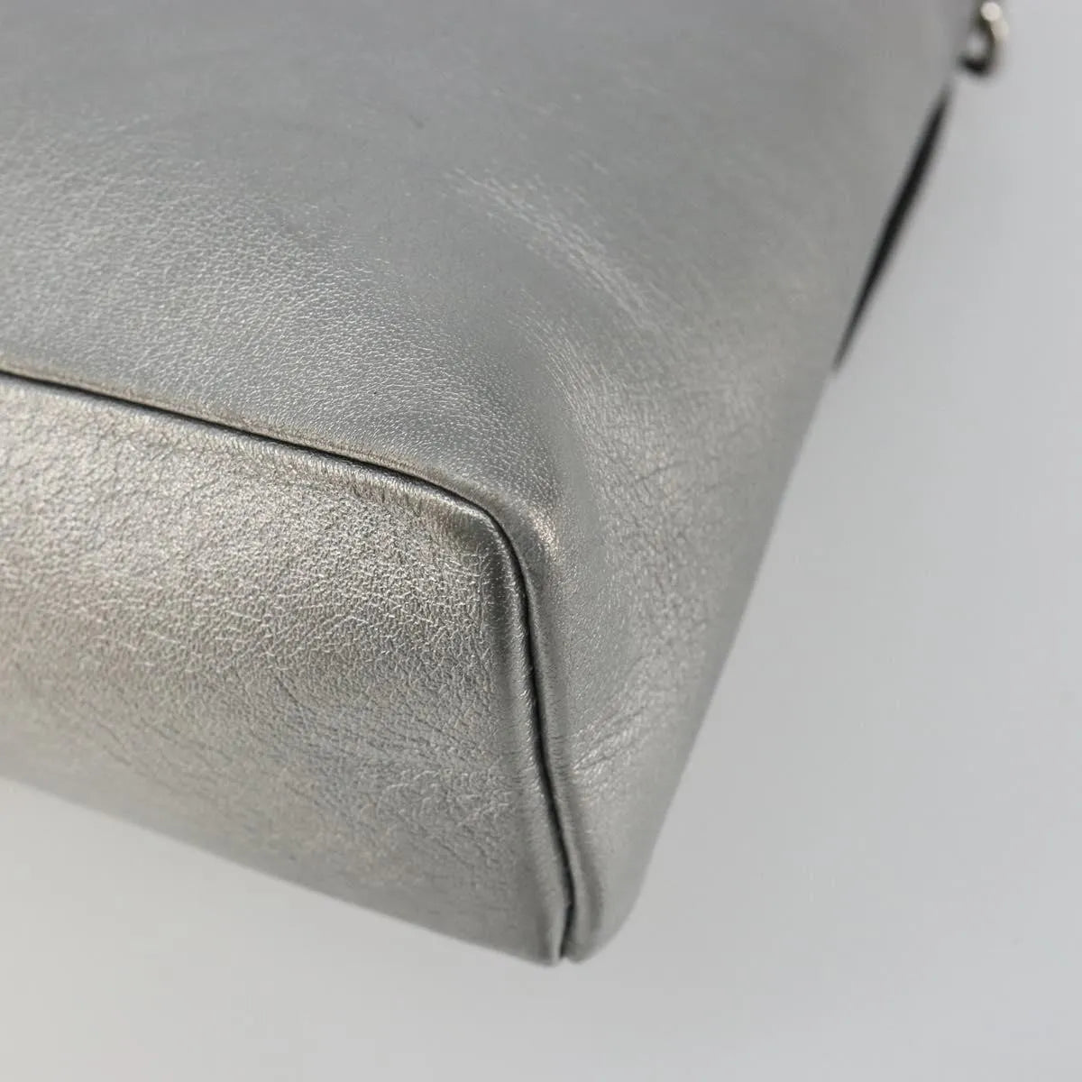 Louis Vuitton Love Note Chain Clutch Leather Silver Leather Shoulder Bag Bag (Pre-Owned)