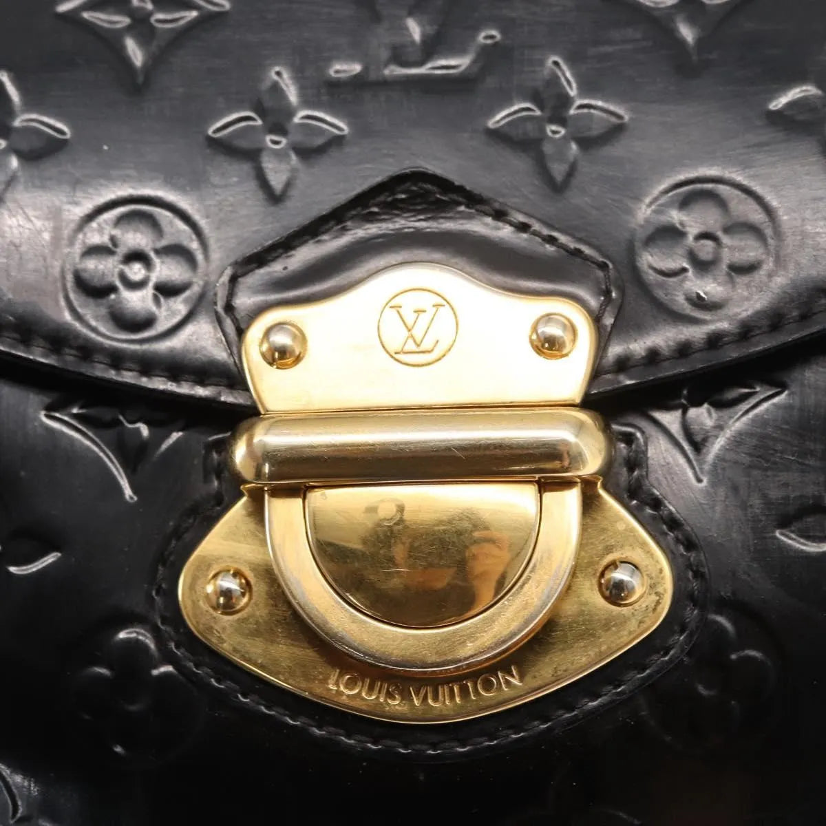 Louis Vuitton Mirada Monogram Vernis Black Patent_Leather Handbag (Pre-Owned)