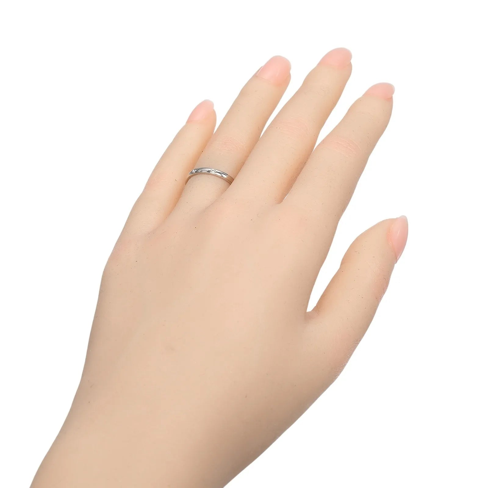 Cartier Ballerine Platinum With Diamond Silver Platinum Ring Jewelry (Pre-Owned)