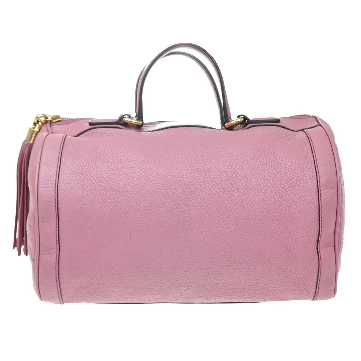 Gucci Soho Boston Leather Pink Leather Handbag (Pre-Owned)