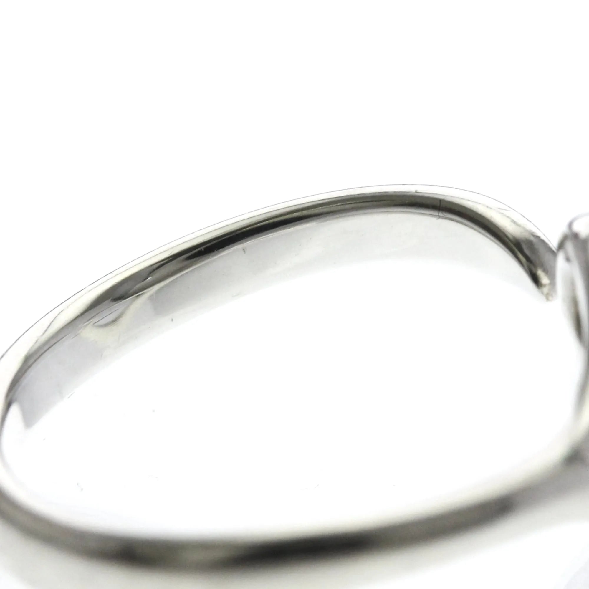 Tiffany & Co. Elsa Peretti Open Heart Silver 925 Silver Silver Ring Jewelry (Pre-Owned)