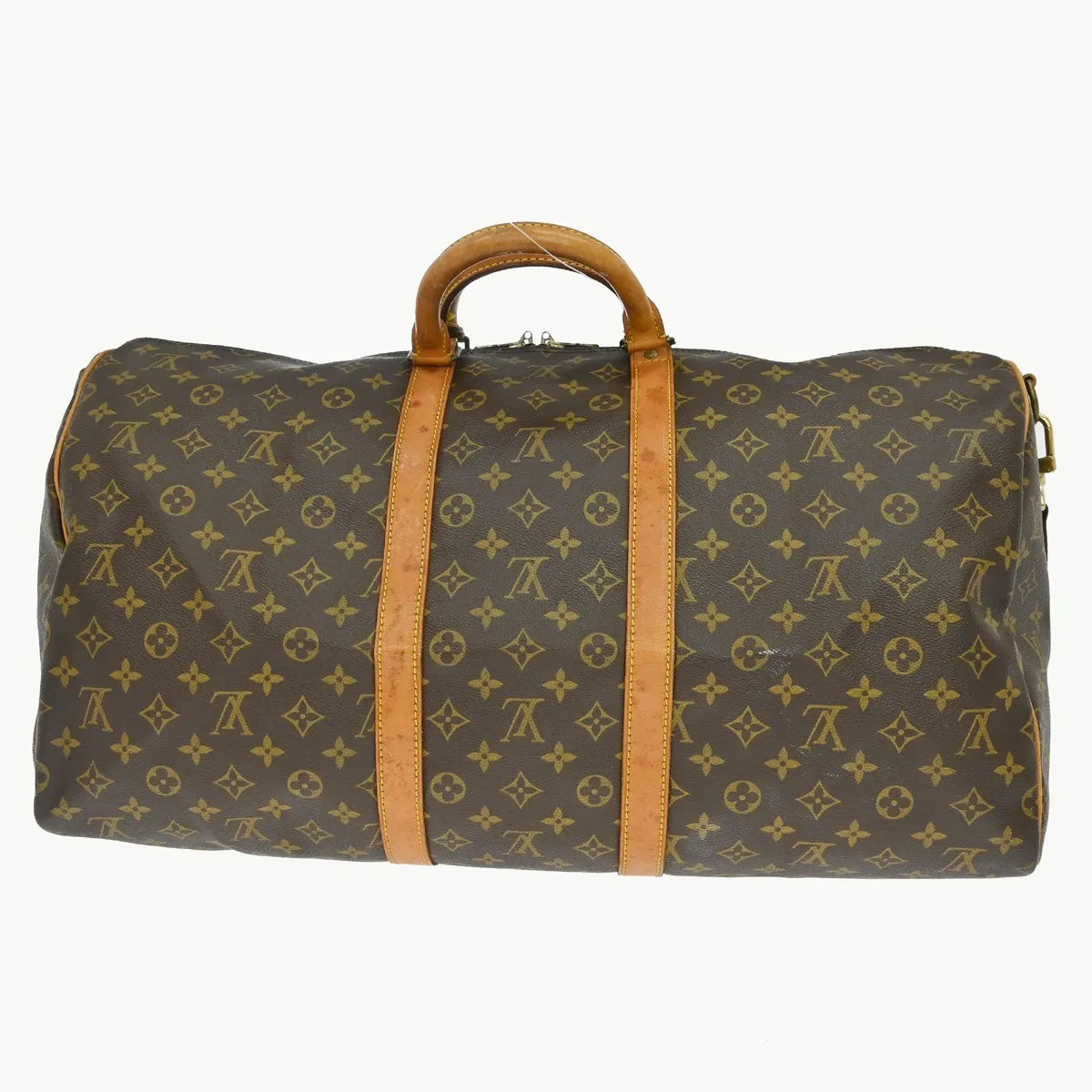Louis Vuitton Keepall Bandouliere Monogram Canvas Brown Canvas Travel Bag Bag (Pre-Owned)
