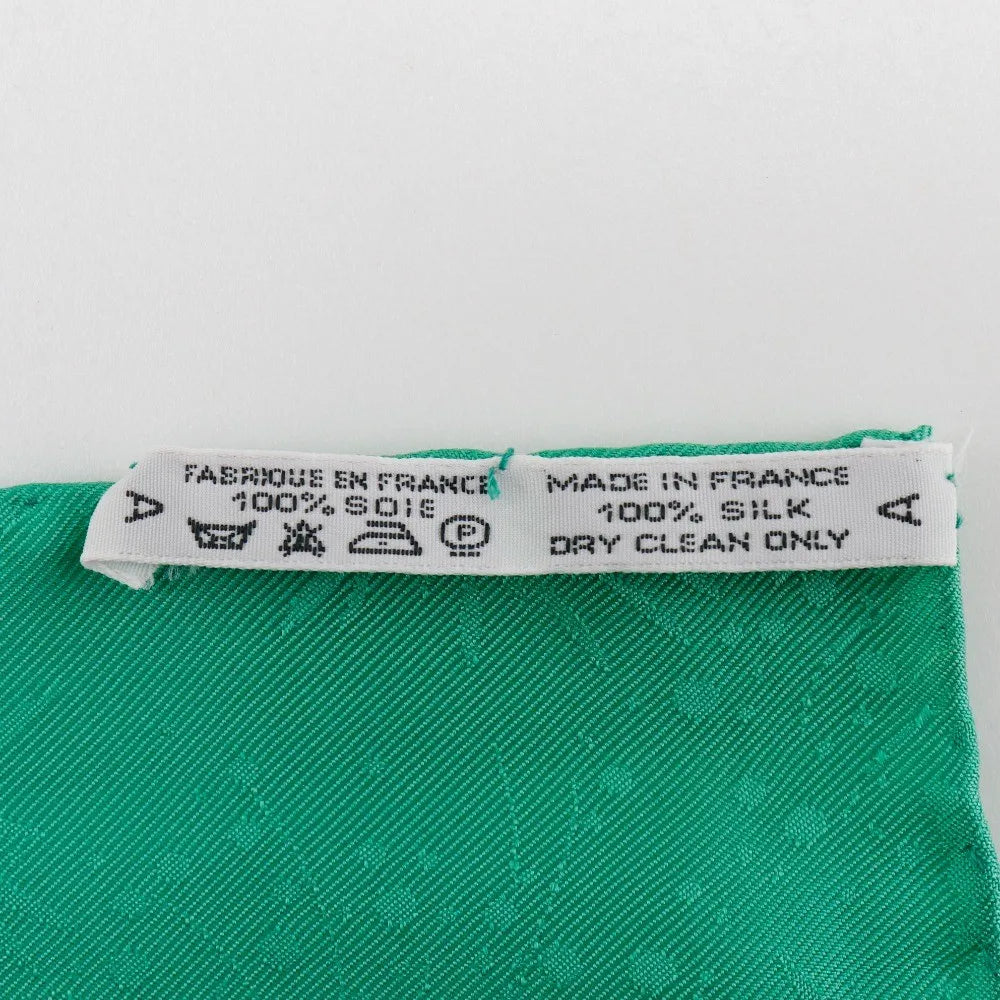 Hermes Carré 90 Silk Multicolor Green Silk Scarve & Shawl Accessory (Pre-Owned)