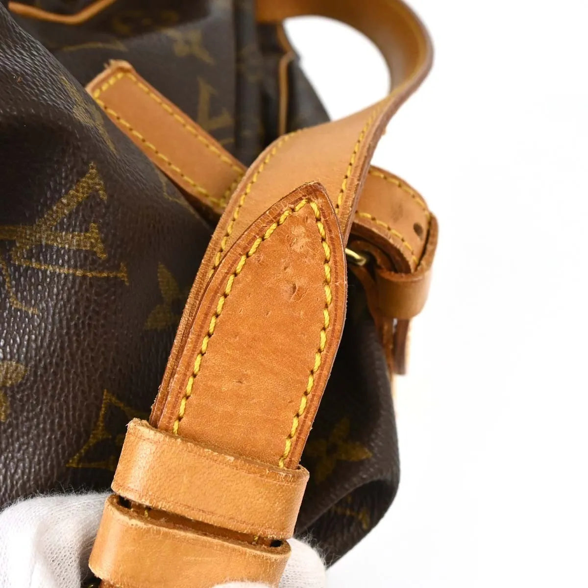 Louis Vuitton Saumur Monogram Canvas Brown Canvas Shoulder Bag Bag (Pre-Owned)