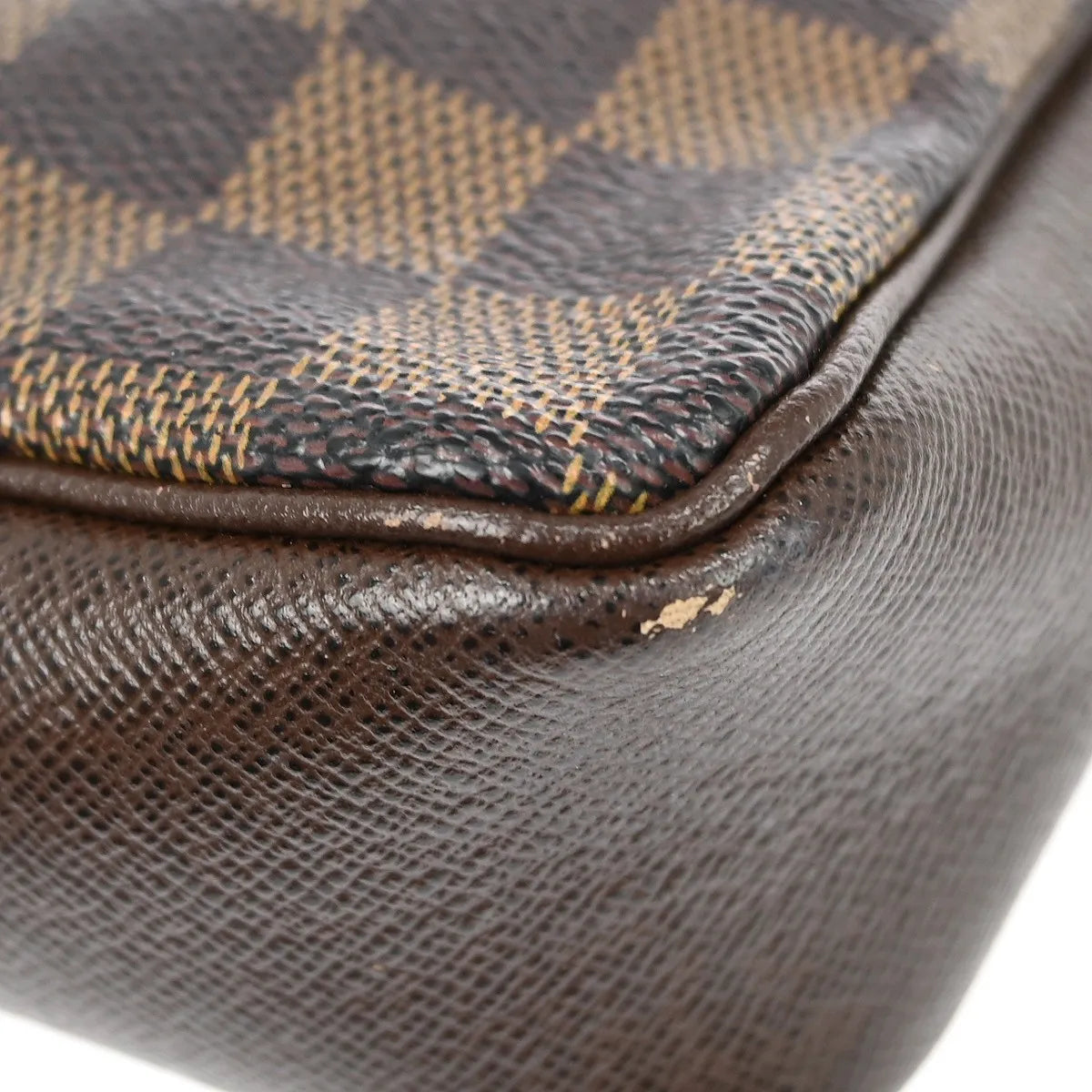 Louis Vuitton Trousse Make Up Damier Canvas Brown Canvas Clutche & Pouche Bag (Pre-Owned)