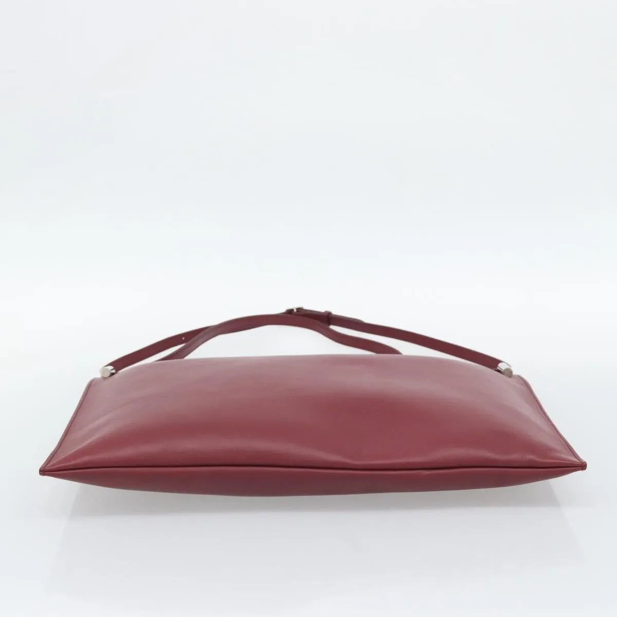 Celine Fortune Cookie Convertible Leather Burgundy Leather Shoulder Bag Bag (Pre-Owned)