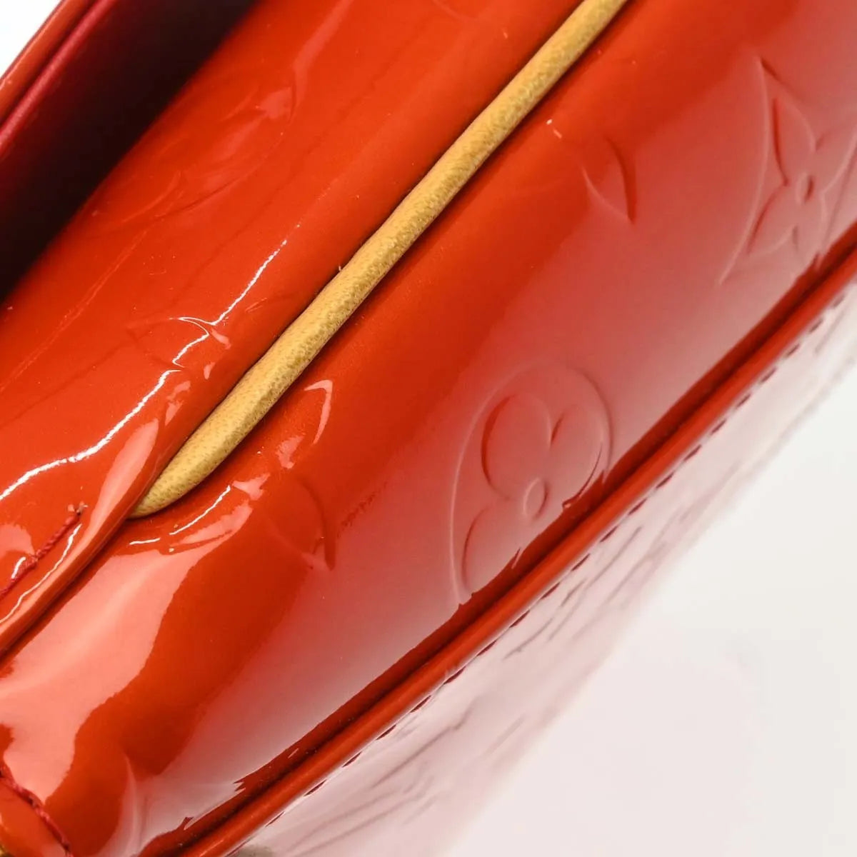 Louis Vuitton Thompson Street Handbag Monogram Red Patent_Leather Shoulder Bag Bag (Pre-Owned)