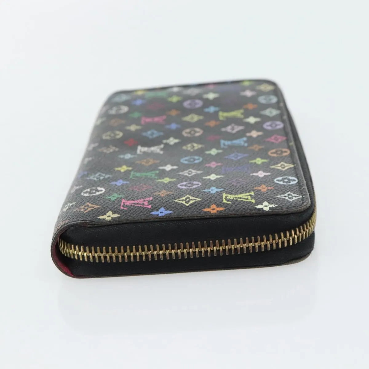 Louis Vuitton Aerogram Zippy Leather Black Canvas Wallets Accessory (Pre-Owned)