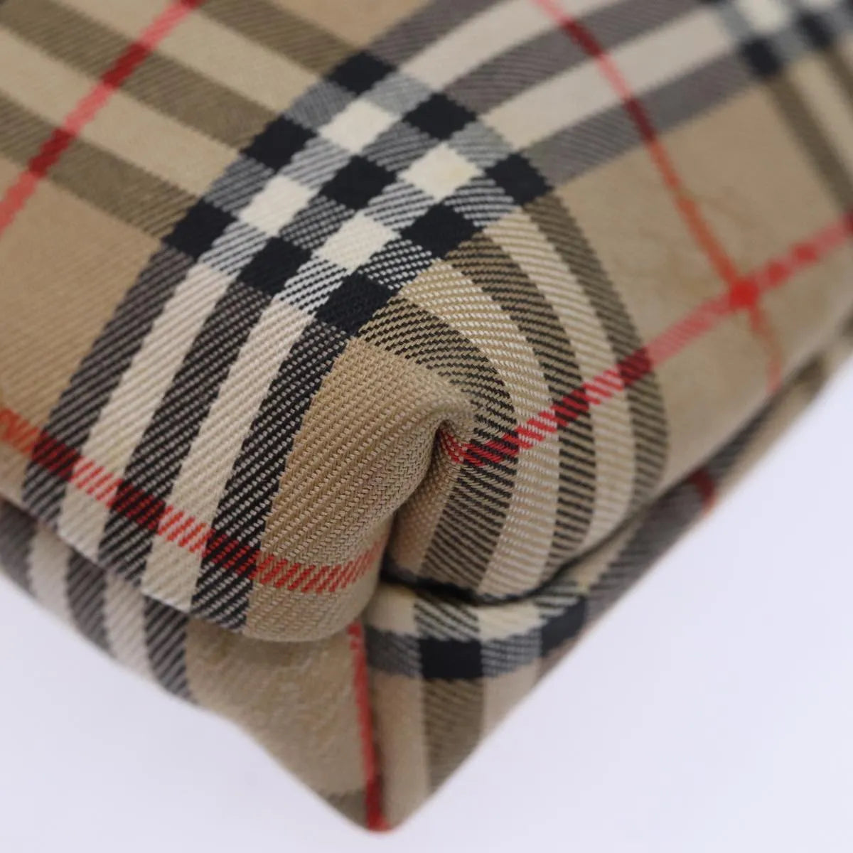 Burberry Nova Check Pochette Canvas Beige Canvas Clutche & Pouche Bag (Pre-Owned)