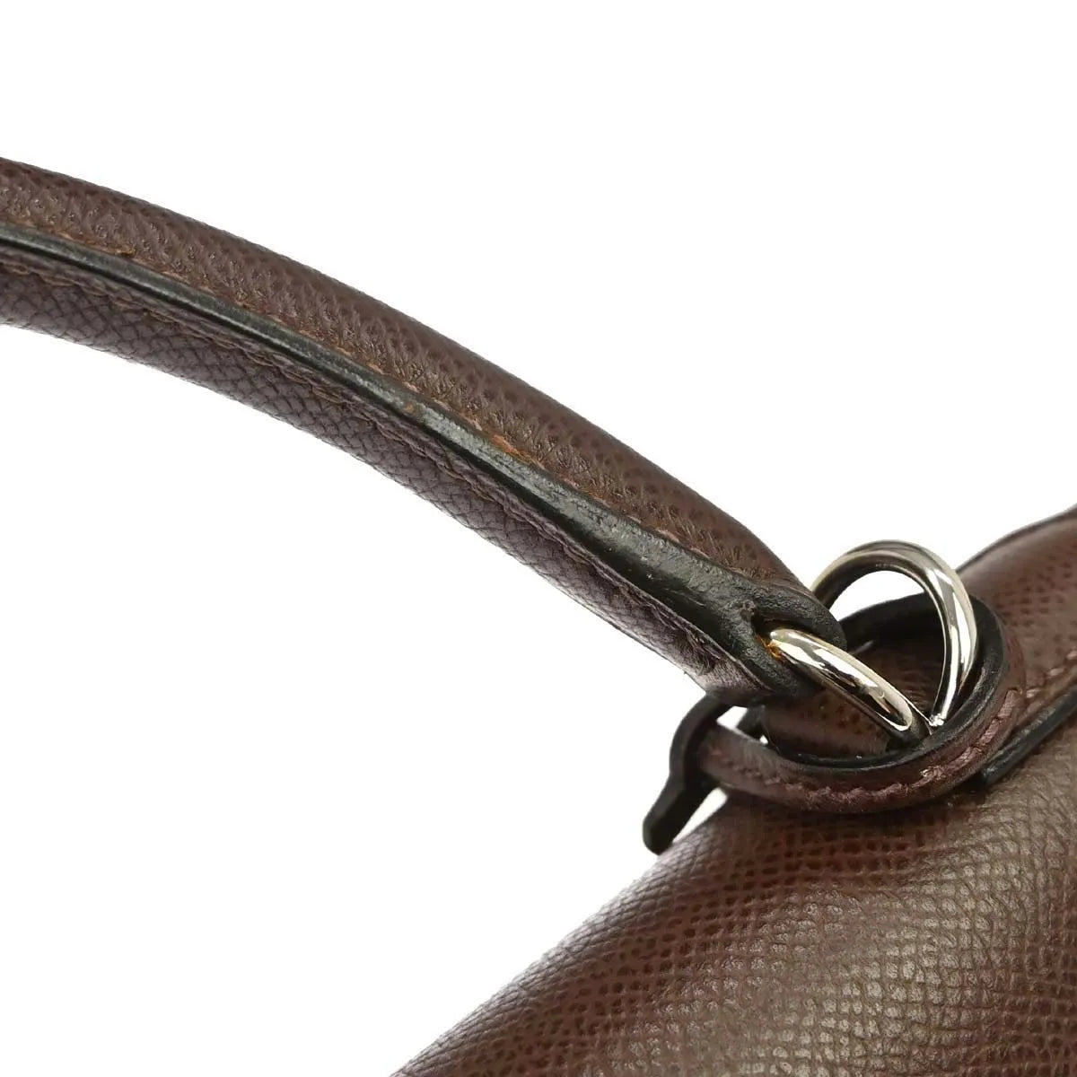 Hermes Kelly Sellier Epsom Brown Calfskin Handbag (Pre-Owned)