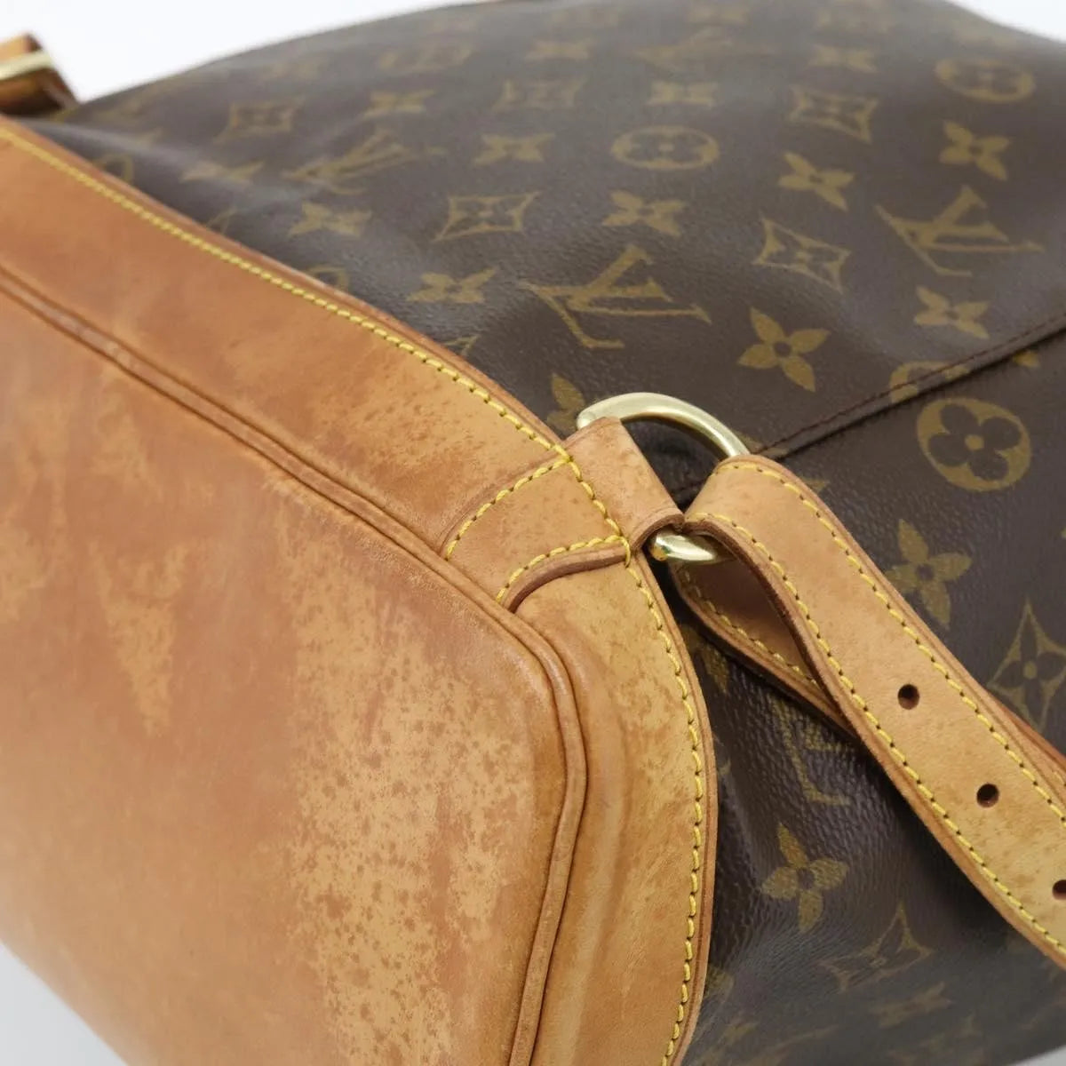 Louis Vuitton Vintage Montsouris Backpack Monogram Canvas Brown Canvas Backpack Bag (Pre-Owned)