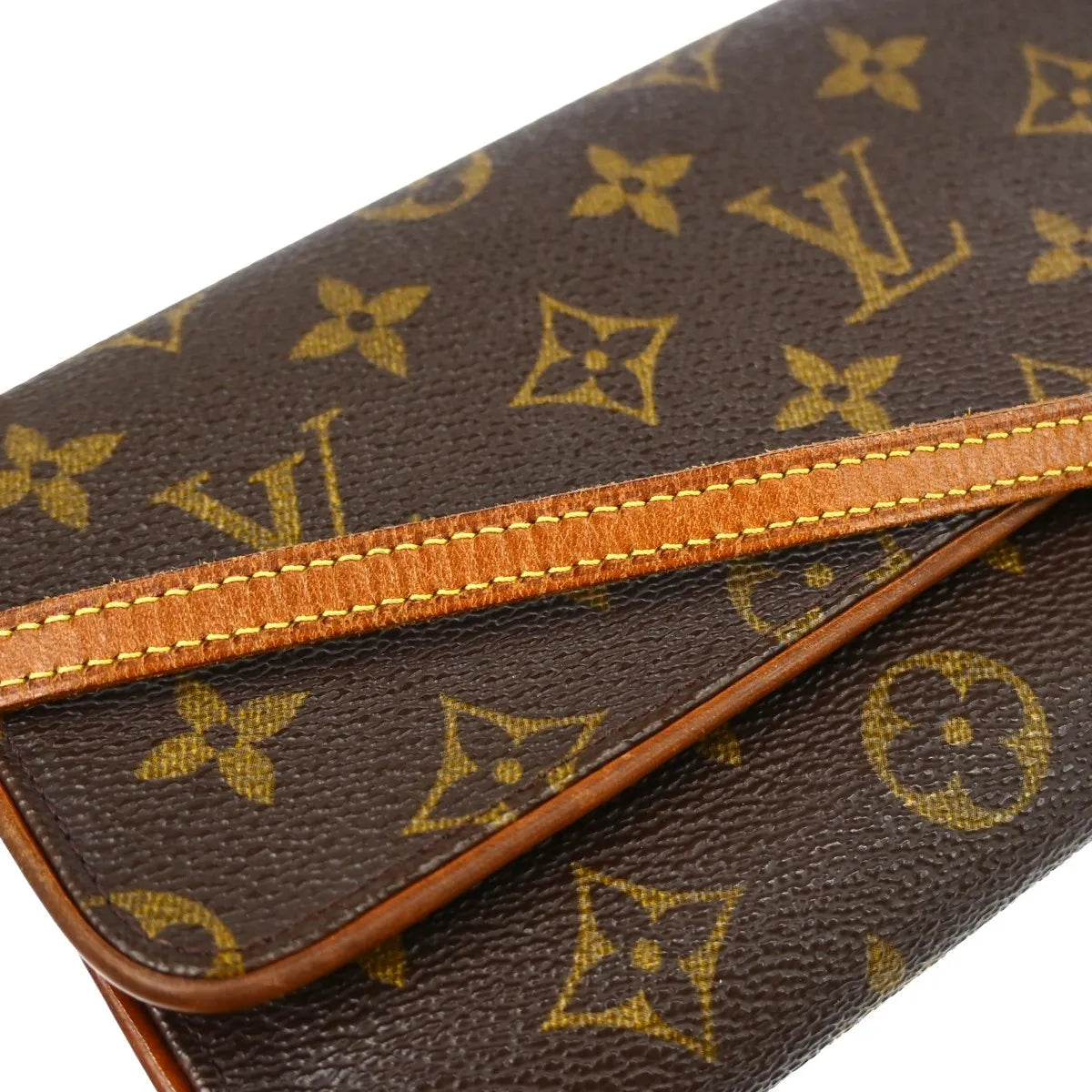 Louis Vuitton Twin Monogram Brown Canvas Clutche & Pouche Bag (Pre-Owned)