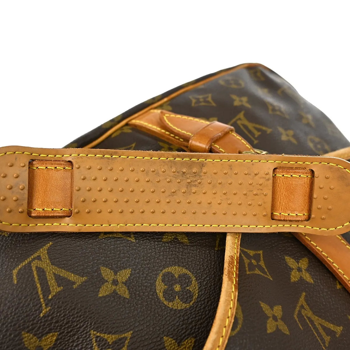 Louis Vuitton Saumur Monogram Brown Canvas Shoulder Bag Bag (Pre-Owned)