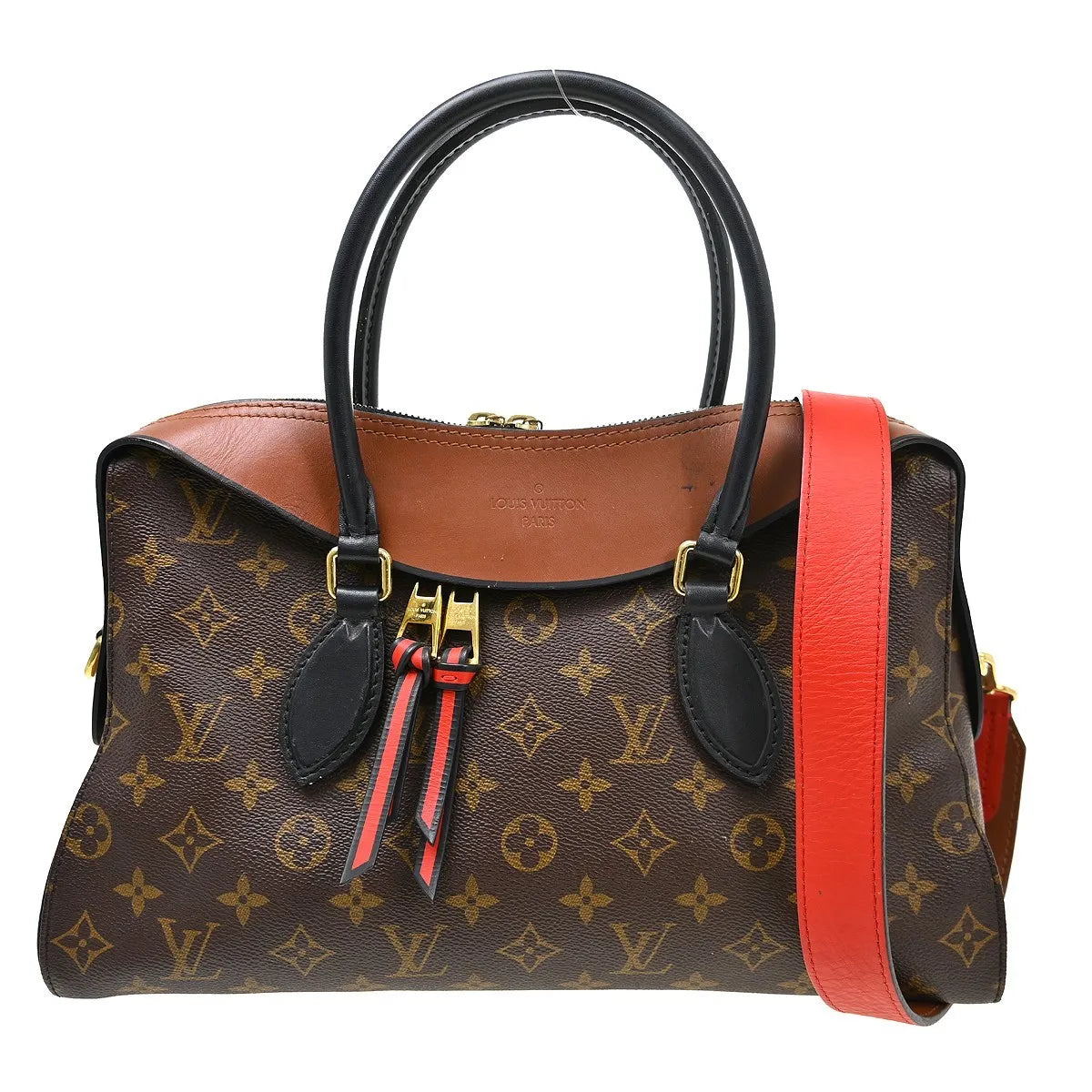 Louis Vuitton Tuileries Monogram Brown Canvas Handbag (Pre-Owned)