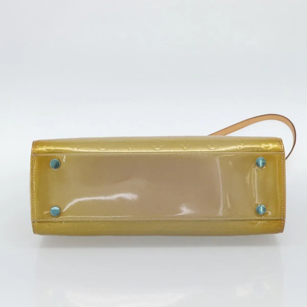 Louis Vuitton Brea Monogram Vernis Beige Patent_Leather Handbag (Pre-Owned)