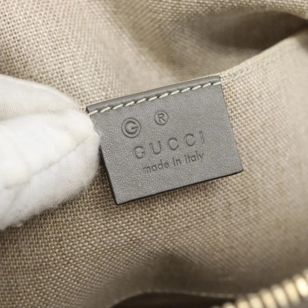 Gucci Convertible Dome Satchel Microguccissima Leather Gray Leather Handbag (Pre-Owned)