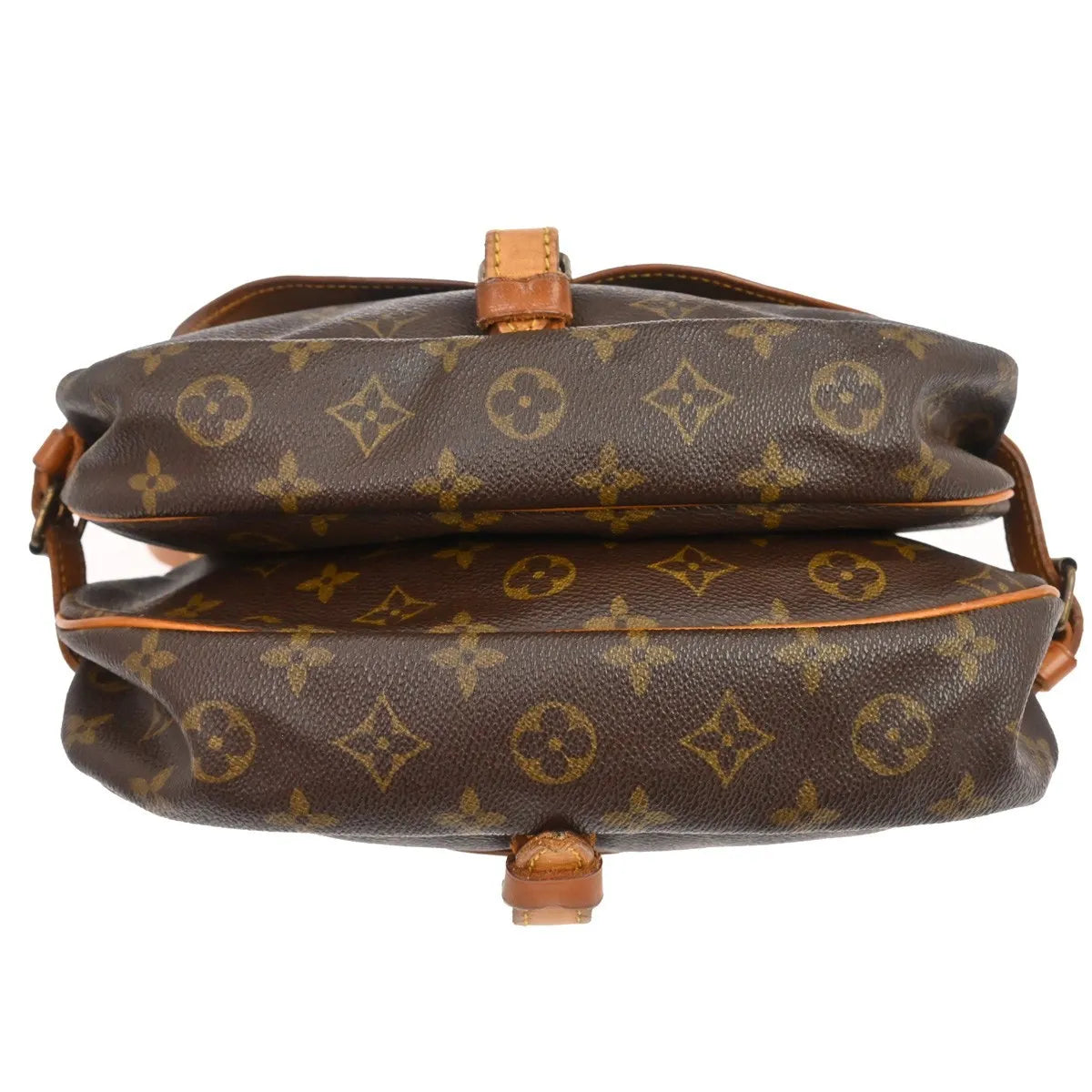 Louis Vuitton Saumur Monogram Canvas Brown Canvas Shoulder Bag Bag (Pre-Owned)