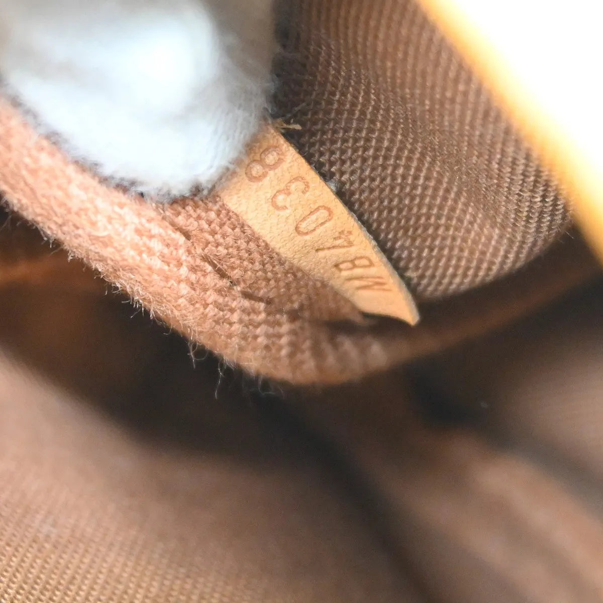 Louis Vuitton Saumur Monogram Canvas Brown Canvas Shoulder Bag Bag (Pre-Owned)