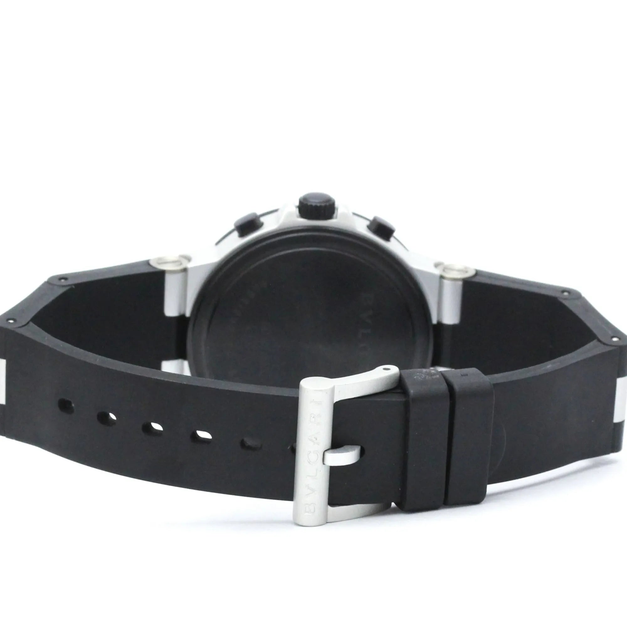 Bvlgari Diagono Automatic Aluminum And Rubber Watch (Pre-Owned)