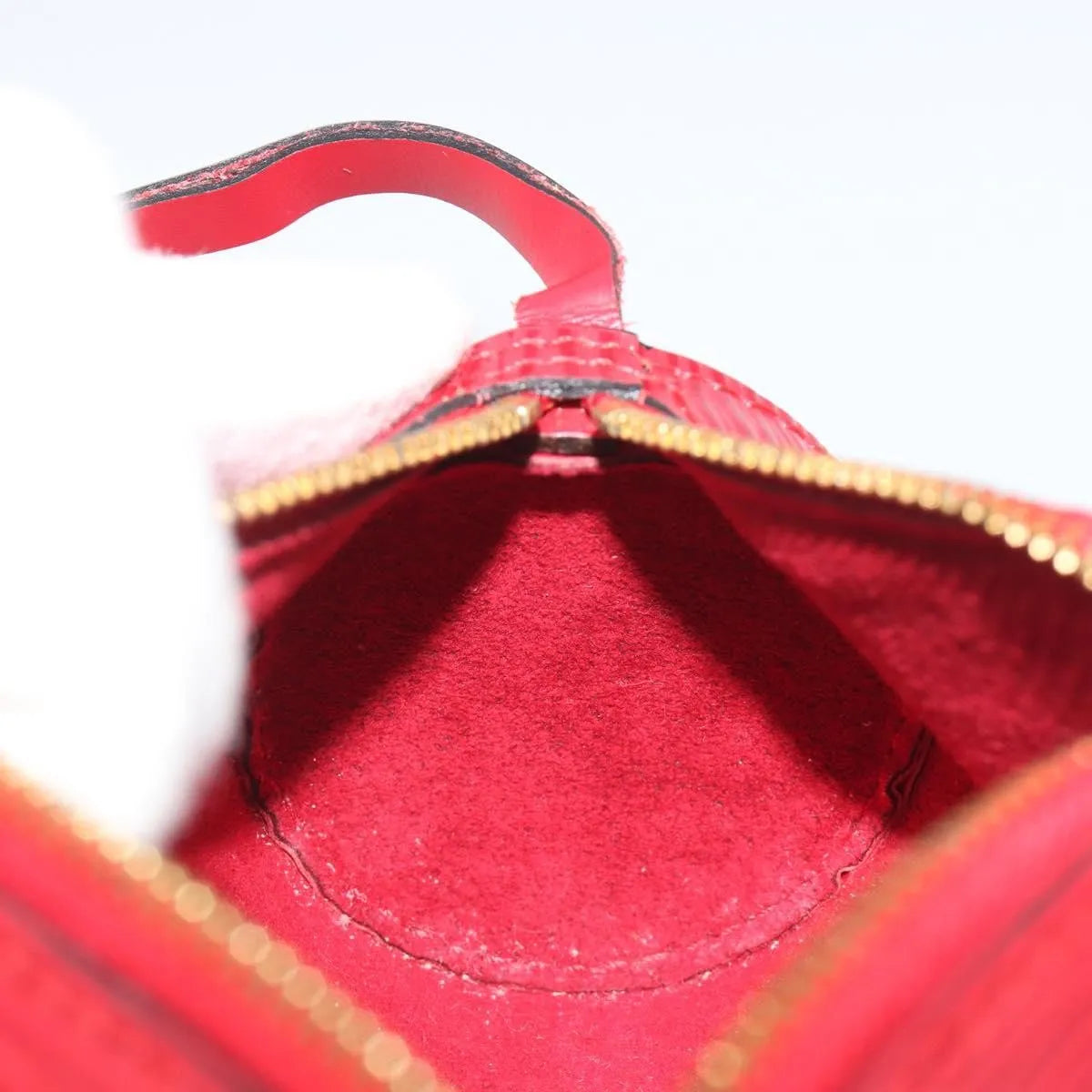 Louis Vuitton Soufflot Pochette Epi Leather Red Leather Clutche & Pouche Bag (Pre-Owned)