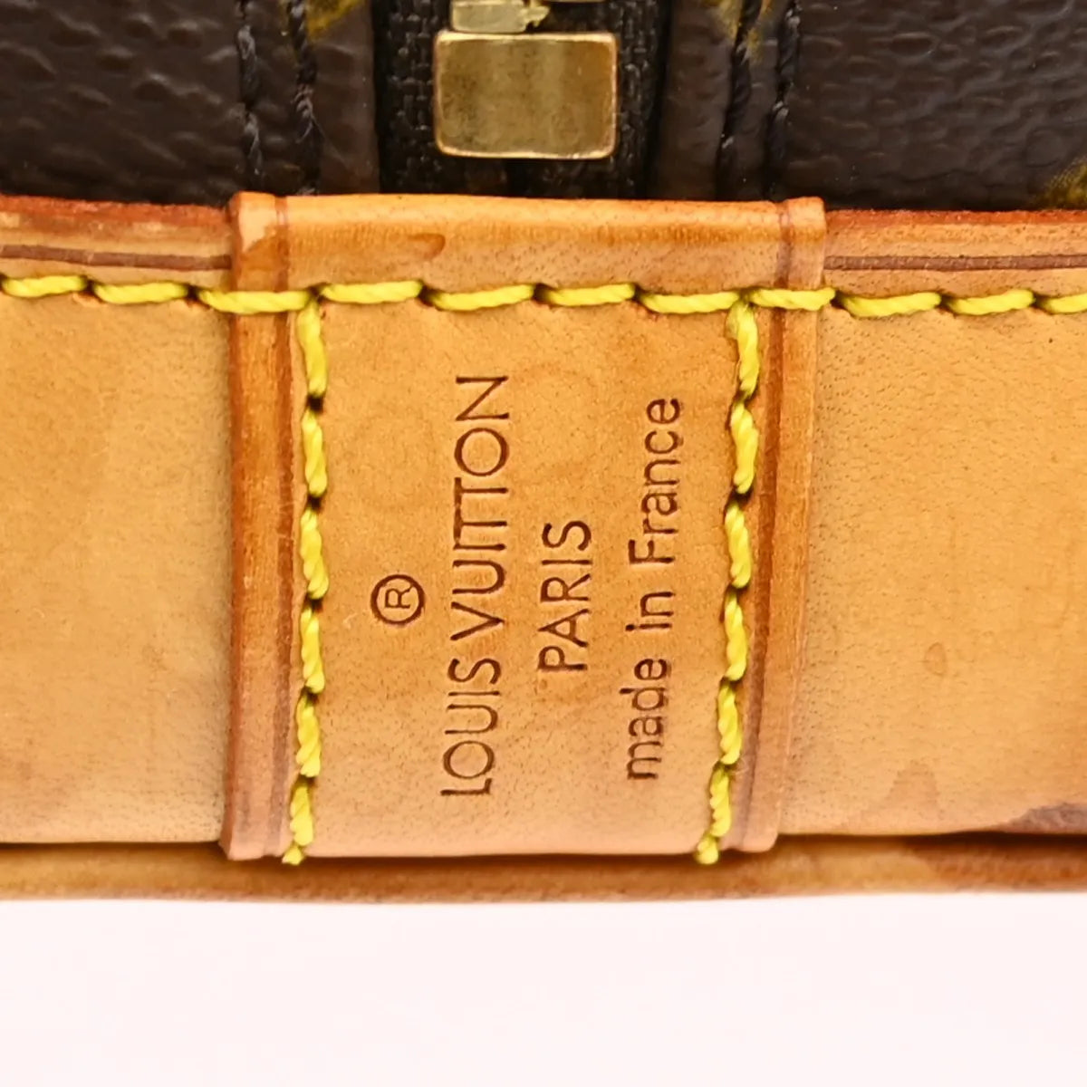 Louis Vuitton Alma Monogram Brown Canvas Handbag (Pre-Owned)